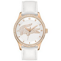 Lacoste Women's Victoria White Leather Strap Watch from Pedre